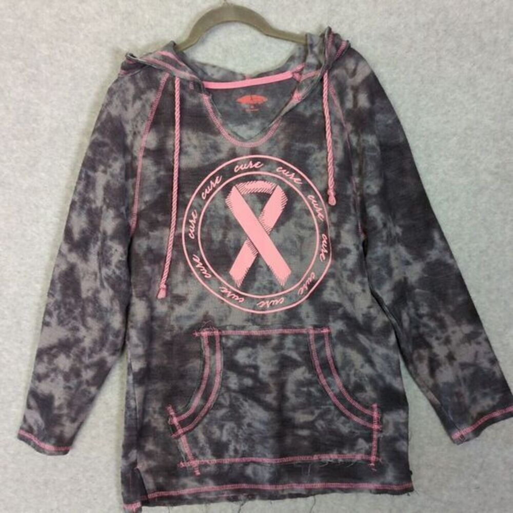 Breast Cancer Cure Awareness Pullover Hoodie Pink Ribbon Camo Live Breath Fight‎